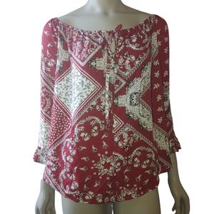 ANDTHEWHY WOMEN BLOUSE SIZE M